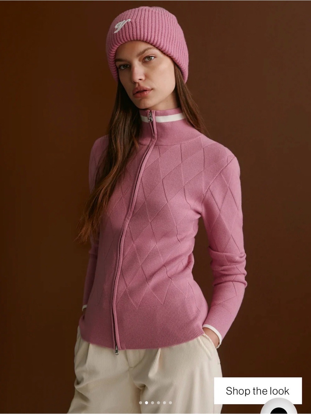 New With Tags Varley Barthe Zip Through Knit Jacket Sz M